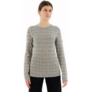 Icebreaker 260 Vertex Crewe Herenga Merino Long Sleeve Base Layer Snow / Black L Women Icebreaker 260 Vertex Crewe Herenga Merino Long Sleeve Base Layer Snow / Black L Women