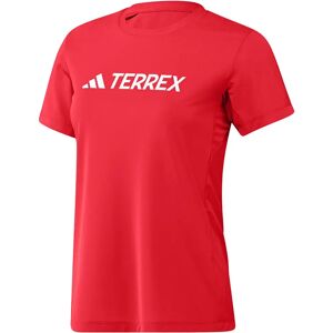 Adidas Terrex Multi Climacool Logo Tech Short Sleeve T-shirt Pure Ruby L Women Adidas Terrex Multi Climacool Logo Tech Short Sleeve T-shirt Pure Ruby L Women