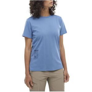 Millet Chamonix Flower Short Sleeve T-shirt Coronet Blue L Women Millet Chamonix Flower Short Sleeve T-shirt Coronet Blue L Women