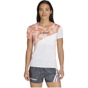 Adidas Terrex Techrock Pro Short Sleeve T-shirt White / Semi Impact Orange M Women Adidas Terrex Techrock Pro Short Sleeve T-shirt White / Semi Impact Orange M Women