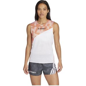 Adidas Terrex Techrock Pro Sleeveless T-shirt White / Semi Impact Orange S Women Adidas Terrex Techrock Pro Sleeveless T-shirt White / Semi Impact Orange S Women