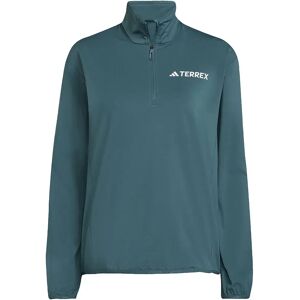 Adidas Terrex Multi Climawarm Tech Half Zip Fleece Preloved Teal M Women Adidas Terrex Multi Climawarm Tech Half Zip Fleece Preloved Teal M Women