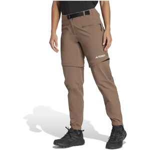 Adidas Terrex Utilitas Hiking Zip-off Pants Earth Strata 42 Women Adidas Terrex Utilitas Hiking Zip-off Pants Earth Strata 42 Women