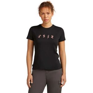 Icebreaker Merino 150 Tech Lite Snow Day Short Sleeve T-shirt Black XL Women Icebreaker Merino 150 Tech Lite Snow Day Short Sleeve T-shirt Black XL Women