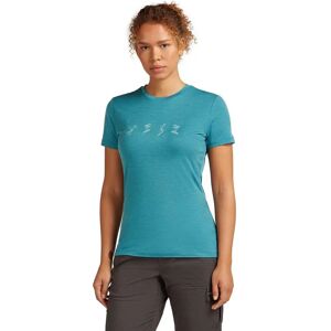 Icebreaker Merino 150 Tech Lite Snow Day Short Sleeve T-shirt Topaz XS Women Icebreaker Merino 150 Tech Lite Snow Day Short Sleeve T-shirt Topaz XS Women