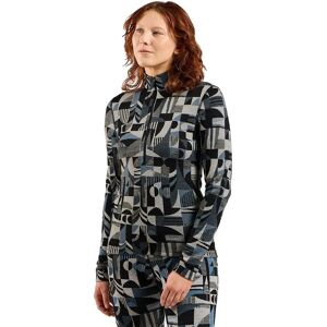 Odlo 112141 Merino Heritage Short Sleeve Base Layer Provincial Blue-Black M Women Odlo 112141 Merino Heritage Short Sleeve Base Layer Provincial Blue-Black M Women