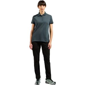 Odlo Ascent Natural Short Sleeve Polo Dark Slate S Women Odlo Ascent Natural Short Sleeve Polo Dark Slate S Women