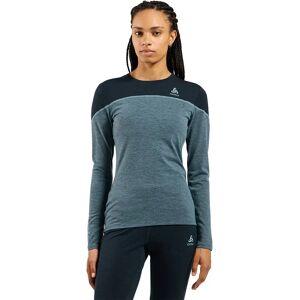 Odlo Revelstoke Pw 150 Long Sleeve Base Layer Provincial Blue / Dark Sapphire Melange XS Women Odlo Revelstoke Pw 150 Long Sleeve Base Layer Provincial Blue / Dark Sapphire Melange XS Women