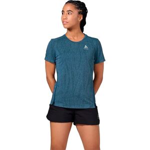 Odlo Zeroweight Engineered Chill-tec Short Sleeve T-shirt Reef Waters Melange XS Women Odlo Zeroweight Engineered Chill-tec Short Sleeve T-shirt Reef Waters Melange XS Women