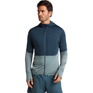 Icebreaker Merino 200 Realfleece Descender Full Zip Sweatshirt Abyss / Blue Ash / Colourblock S Men