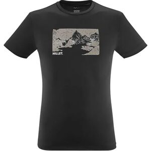 Millet Wanaka Fast Short Sleeve T-shirt Black / Black 2XL Men Millet Wanaka Fast Short Sleeve T-shirt Black / Black 2XL Men