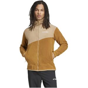 Adidas Terrex Multi Full Zip Fleece Bronze Strata / Cardboard L Men Adidas Terrex Multi Full Zip Fleece Bronze Strata / Cardboard L Men