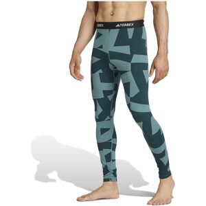 Adidas Multi Synthetic Base Layer Leggings Preloved Teal L Men Adidas Multi Synthetic Base Layer Leggings Preloved Teal L Men