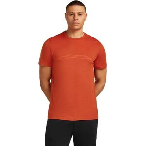 Icebreaker Merino 150 Tech Lite Mountain Pulse Short Sleeve T-shirt Agate S Men Icebreaker Merino 150 Tech Lite Mountain Pulse Short Sleeve T-shirt Agate S Men