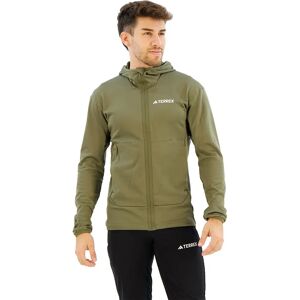 Adidas Terrex Xperior Light Full Zip Fleece Olive Strata S Men Adidas Terrex Xperior Light Full Zip Fleece Olive Strata S Men