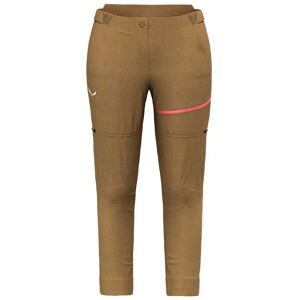 Salewa Vento Hemp Durastretch Convertible Pants Golden Brown S Women Salewa Vento Hemp Durastretch Convertible Pants Golden Brown S Women