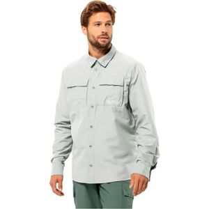 Jack Wolfskin Barrier Long Sleeve Shirt Cool Grey L Men Jack Wolfskin Barrier Long Sleeve Shirt Cool Grey L Men