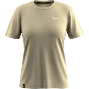 Salewa Eagle Minilogo Merino Short Sleeve T-shirt Quicksand S Women Salewa Eagle Minilogo Merino Short Sleeve T-shirt Quicksand S Women