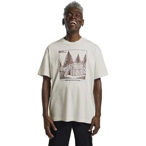 Jack Wolfskin Freeroamer Short Sleeve T-shirt Tent Cotton White S Men Jack Wolfskin Freeroamer Short Sleeve T-shirt Tent Cotton White S Men