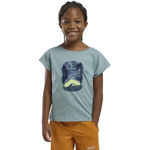 Jack Wolfskin Graphic Short Sleeve T-shirt Print Soft Jade 140 cm Girls Jack Wolfskin Graphic Short Sleeve T-shirt Print Soft Jade 140 cm Girls