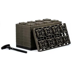 Camco Fasten 4x2 Leveling Block Brown 21.59 x 43.18 cm unisex Camco Fasten 4x2 Leveling Block Brown 21.59 x 43.18 cm unisex