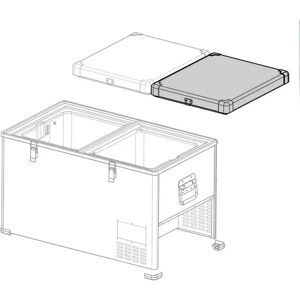 Indelb Tb Double Door Right Cover Silver One Size unisex Indelb Tb Double Door Right Cover Silver One Size unisex