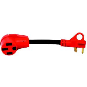 Valterra Dodbone Style 30a Male-30a Female Cable Adapter Black / Red One Size unisex Valterra Dodbone Style 30a Male-30a Female Cable Adapter Black / Red One Size unisex