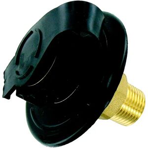 Valterra Brass Mpt Check Valve Flush Mount Water Inlet Black / Brass One Size unisex Valterra Brass Mpt Check Valve Flush Mount Water Inlet Black / Brass One Size unisex