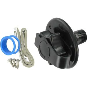 Valterra Mpt Plastic Check Valve Flush Mount Water Inlet Black One Size unisex Valterra Mpt Plastic Check Valve Flush Mount Water Inlet Black One Size unisex