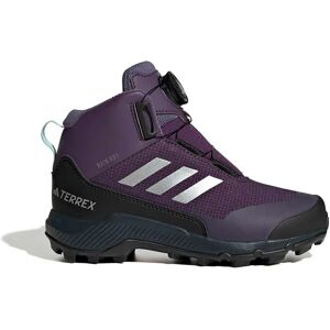 Adidas Terrex Winter Mid Boa Rain.rdy Hiking Shoes Aurora Plum / Matte Silver / Core Black UK 1 Girls Adidas Terrex Winter Mid Boa Rain.rdy Hiking Shoes Aurora Plum / Matte Silver / Core Black UK 1 Girls