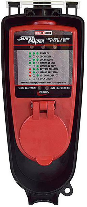Valterra Surgeminder Surge Protector 50a Black / Red One Size unisex