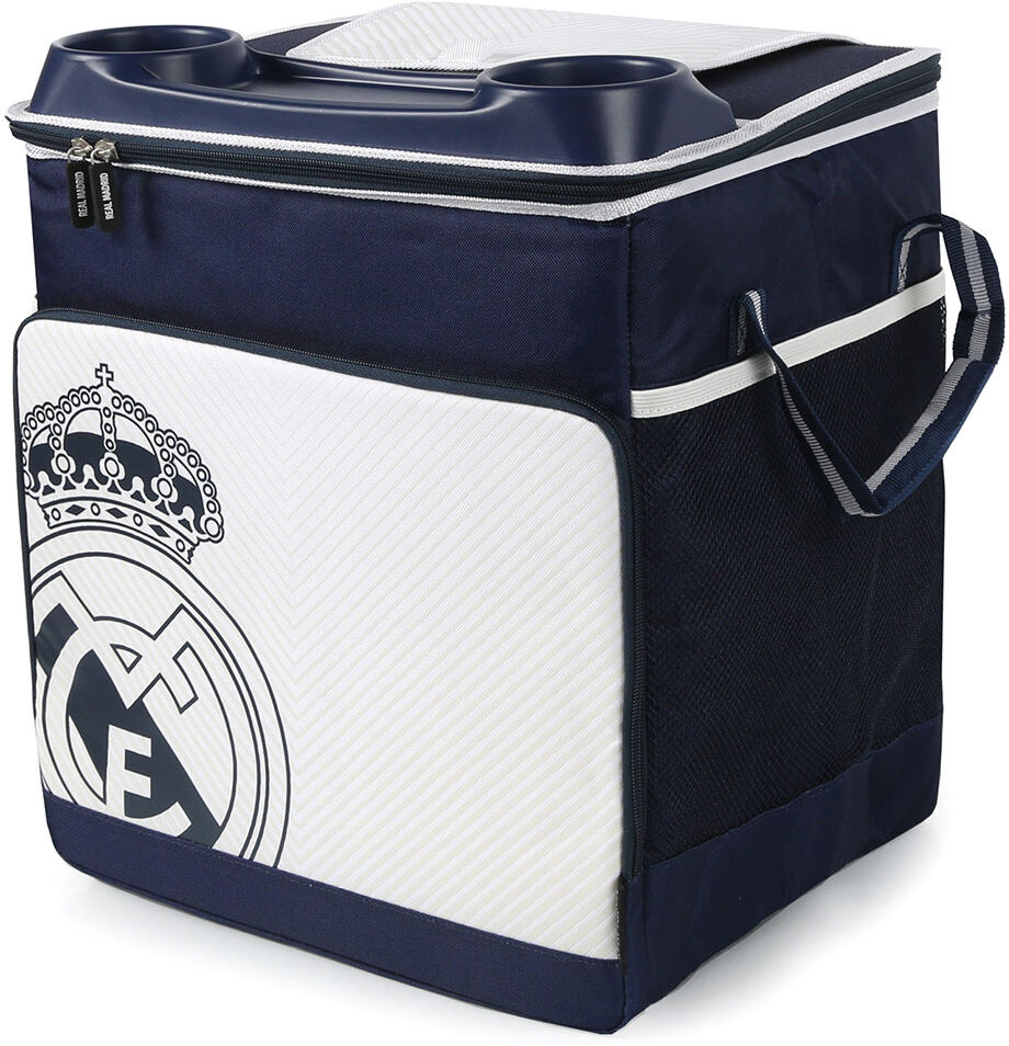 Real Madrid Rolling Cooler 34.00x27.9x35.1 Cm White / Blue One Size unisex