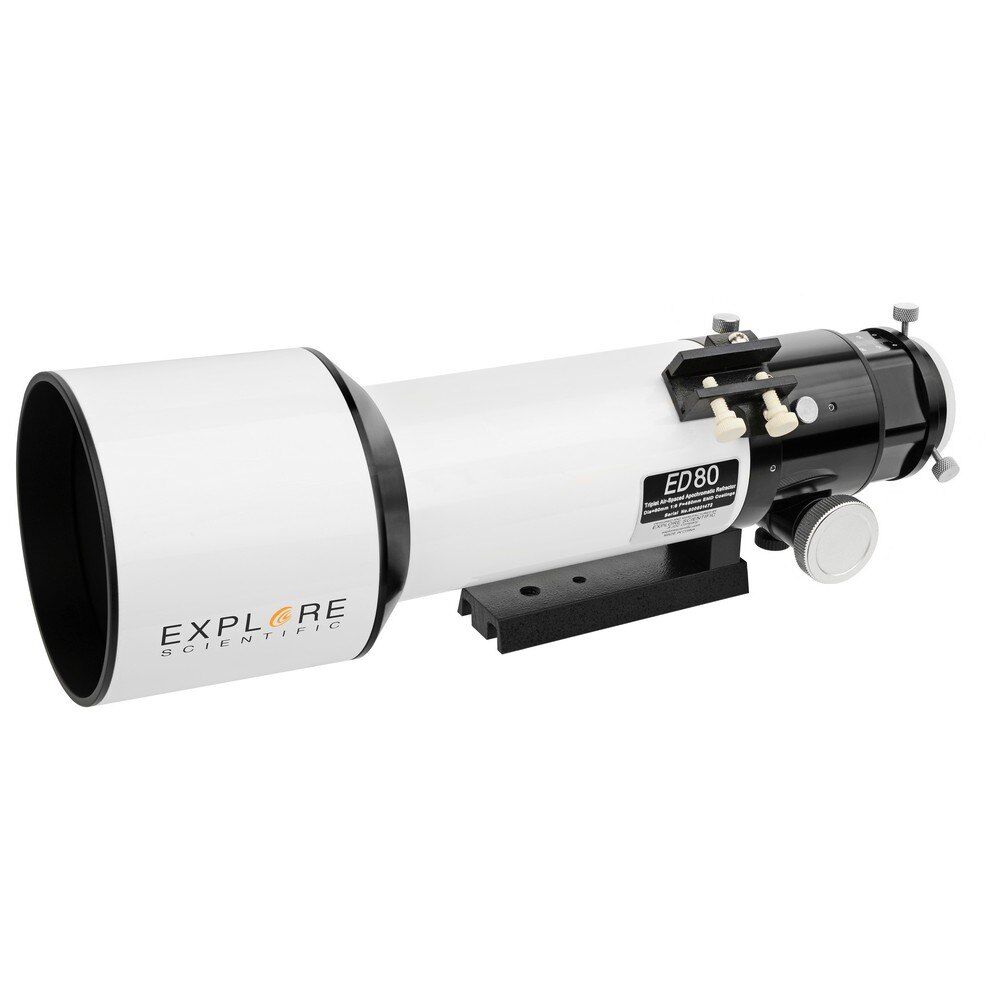 Bresser Ed Apo 80mm F/6 Fcd-100 Alu Hex Telescope Viewer One Size Black / White  - Unisex - Size: One Size