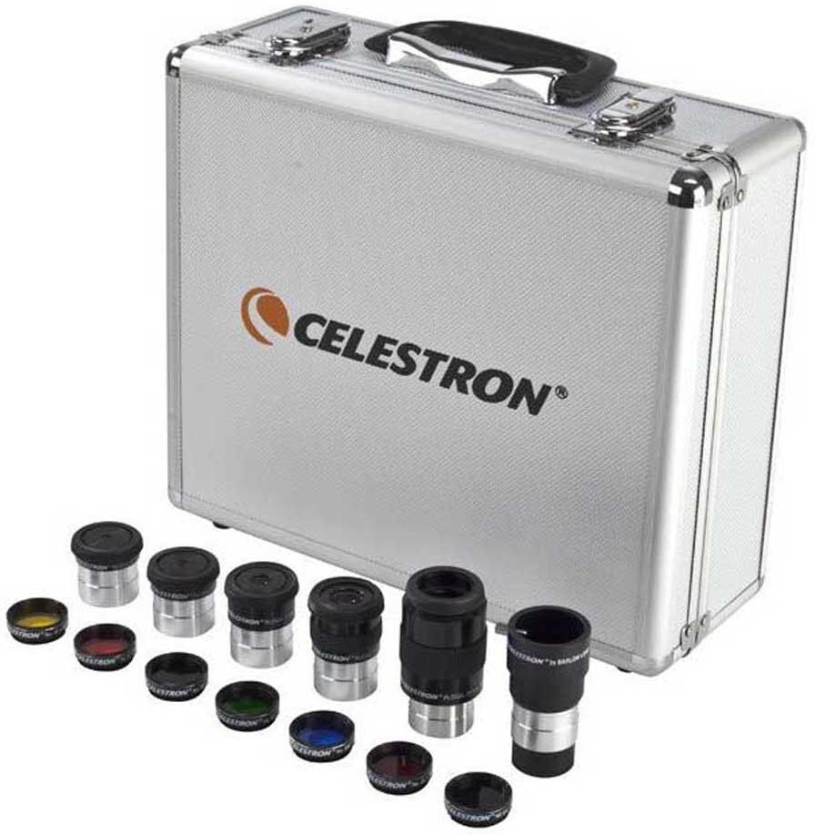 Celestron Eyepiece And Filter Kit 1.25 Telescope Lens Black One Size unisex