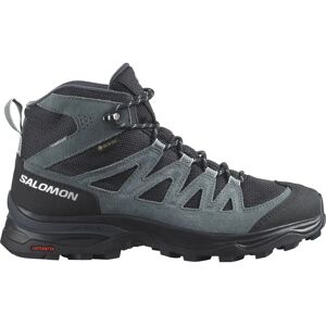 Salomon X-ward Leather Mid Goretex Hiking Shoes India Ink / Black / Stormy Weather UK 4 Women Salomon X-ward Leather Mid Goretex Hiking Shoes India Ink / Black / Stormy Weather UK 4 Women