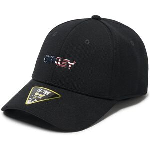Oakley Apparel 6 Panel Stretch Metallic Cap Black / American Flag L-XL Men,Women Oakley Apparel 6 Panel Stretch Metallic Cap Black / American Flag L-XL Men,Women