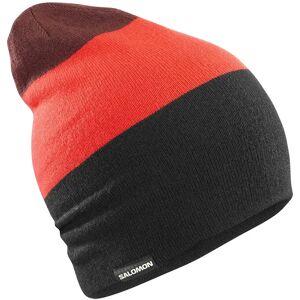 Salomon Flatspin Reversible Beanie Deep Black / Cherry Tomato / Rum Raisin One Size Men,Women Salomon Flatspin Reversible Beanie Deep Black / Cherry Tomato / Rum Raisin One Size Men,Women
