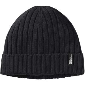 Jack Wolfskin Rib Knit Beanie Black One Size Men,Women Jack Wolfskin Rib Knit Beanie Black One Size Men,Women