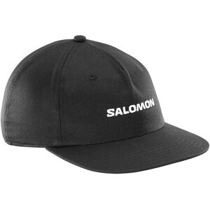 Salomon Logo Flat Cap Deep Black S-M Men,Women Salomon Logo Flat Cap Deep Black S-M Men,Women