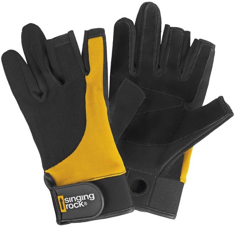 Singing Rock Falconer Tactical Gloves Black / Yellow 10 Men