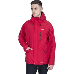 Trespass Mens Corvo Waterproof Windproof Outdoor Walking Hiking Jacket - Red Trespass Mens Corvo Waterproof Windproof Outdoor Walking Hiking Jacket - Red