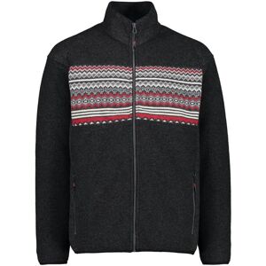 Cmp 31m3397 Full Zip Fleece Carbone Melange / Black 4XL Men Cmp 31m3397 Full Zip Fleece Carbone Melange / Black 4XL Men
