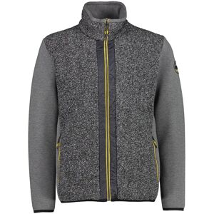 Cmp 31m3527 Full Zip Fleece Carbone Melange / Fumo Melange 3XL Men Cmp 31m3527 Full Zip Fleece Carbone Melange / Fumo Melange 3XL Men