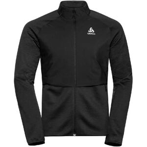 Odlo Sesvenna Hybrid S-thermic Full Zip Fleece Black S Men Odlo Sesvenna Hybrid S-thermic Full Zip Fleece Black S Men