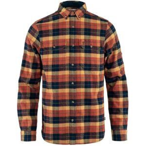 Fjällräven Singi Heavy Flannel Long Sleeve Shirt Autumn Leaf / Dark Navy S Men Fjällräven Singi Heavy Flannel Long Sleeve Shirt Autumn Leaf / Dark Navy S Men