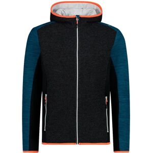 Cmp 31m1857 Fix Hood Full Zip Fleece Deep Lake Mel. 3XL Men Cmp 31m1857 Fix Hood Full Zip Fleece Deep Lake Mel. 3XL Men