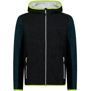 Cmp 31m1857 Fix Hood Full Zip Fleece Petrol Melange 4XL Men Cmp 31m1857 Fix Hood Full Zip Fleece Petrol Melange 4XL Men