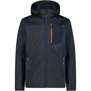 Cmp Zip Hood 32a1737 Softshell Jacket B. Blue Melange 4XL Men Cmp Zip Hood 32a1737 Softshell Jacket B. Blue Melange 4XL Men