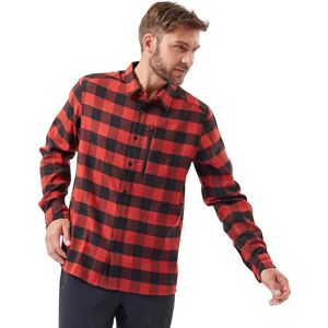 Odlo Halden Check Long Sleeve Shirt Black / Ketchup L Men Odlo Halden Check Long Sleeve Shirt Black / Ketchup L Men