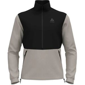Odlo Ascent 365 High Pile Half Zip Fleece Silver Cloud / Black L Men Odlo Ascent 365 High Pile Half Zip Fleece Silver Cloud / Black L Men